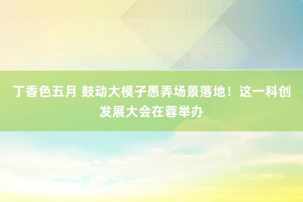 丁香色五月 鼓动大模子愚弄场景落地！这一科创发展大会在蓉举办