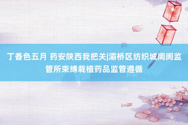 丁香色五月 药安陕西我把关|灞桥区纺织城阛阓监管所束缚栽植药品监管遵循