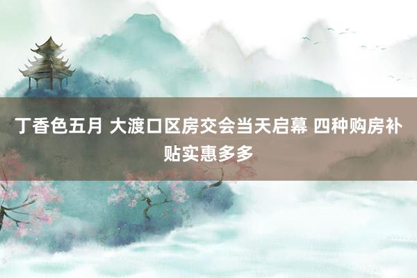 丁香色五月 大渡口区房交会当天启幕 四种购房补贴实惠多多