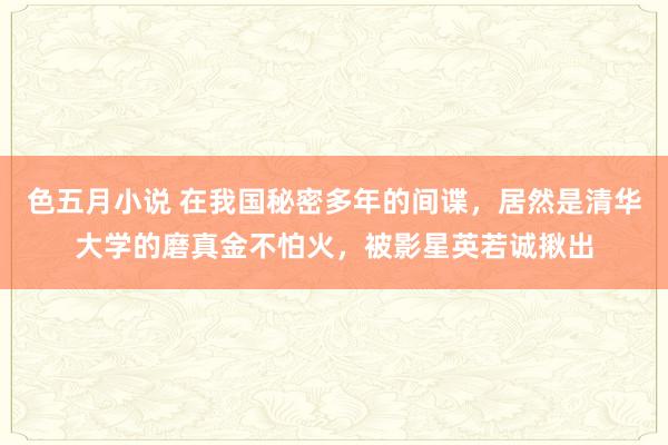 色五月小说 在我国秘密多年的间谍，居然是清华大学的磨真金不怕火，被影星英若诚揪出